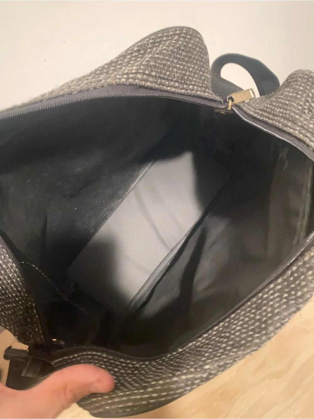 Vintage Oscar de la Renta Tweed Travel Shoulder Bag